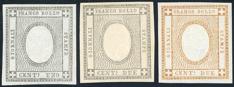 1861/62 - 1 cent. grigio nero, 2 ... 