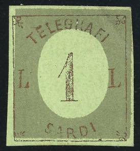 1858 - 1 lira saggio di ... 