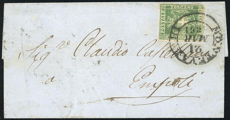 1861 - 5 cent. verde (18), margine ... 