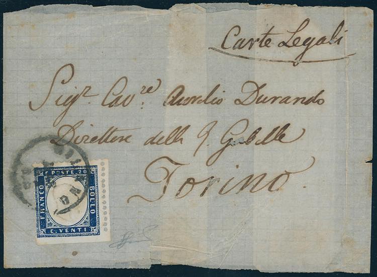 1862 - 20 cent. indaco, non ... 