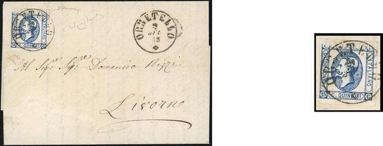 1863 - 15 cent. Litografico, II ... 