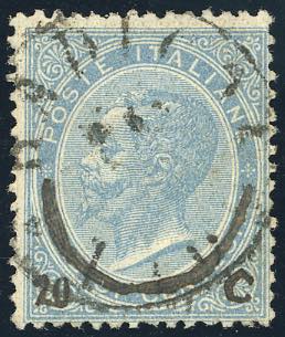 1865 - 20 su 15 cent., falso ... 