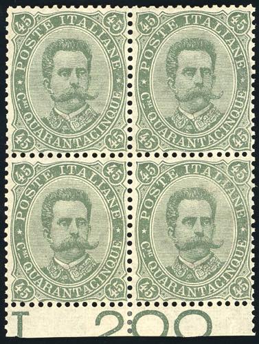 1889 - 45 cent. verde oliva, ... 