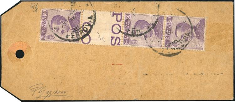 1908 - 50 cent. violetto, Michetti ... 