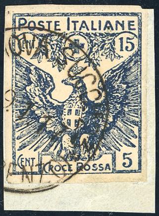 1915 - 15 + 5 cent. Croce Rossa, ... 
