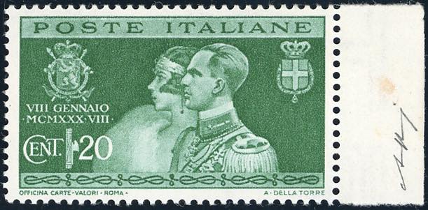 1930 - 20 cent. Nozze verde, ... 