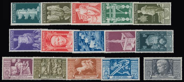 1937 - Augusto (416/425+A), gomma ... 