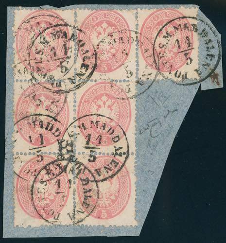 1863 - 5 soldi rosa, dent. 14 ... 