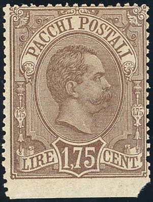 1884 - 1,75 lire bruno, Umberto I, ... 
