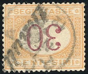 1870 - 30 cent. ocra e carminio, ... 