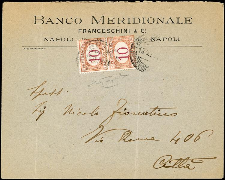 1918 - 10 cent. arancio e ... 