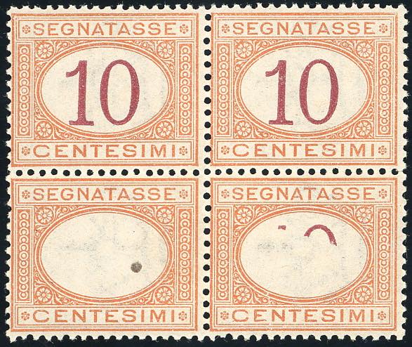 1890 - 10 cent. arancio e ... 