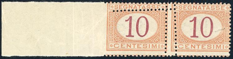 1890 - 10 cent. arancio e ... 