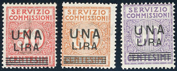 1925 - Soprastampati (4/6), gomma ... 