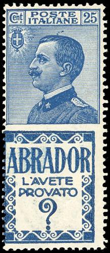 1924 - 25 cent. Abrador (4), gomma ... 