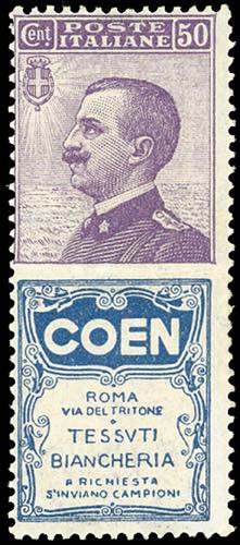 1924 - 50 cent. Coen (10), nuovo, ... 