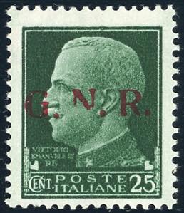 1943 - 25 cent., soprastampa ... 