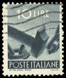 1945 - 10 lire ardesia ... 