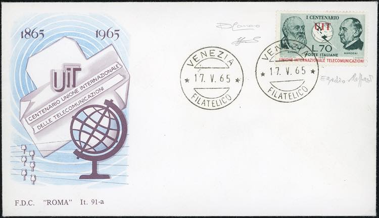 1965 - 70 lire Centenario UIT, ... 