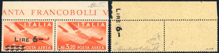 1947 - 6 l. su 3,20 l. arancio, ... 