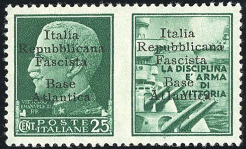 BASE ATLANTICA 1943 - 25 cent. ... 