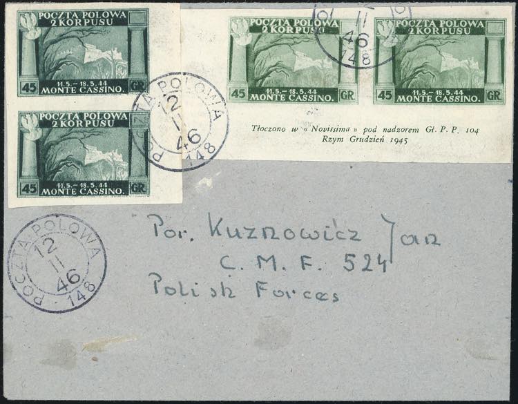 CORPO POLACCO 1946 - 45 g. verde ... 