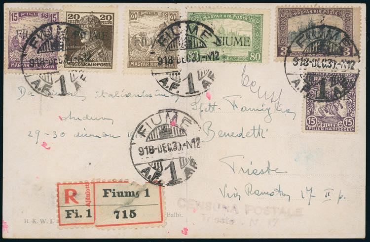 FIUME 1918 - Cartolina ... 