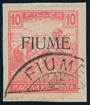 FIUME 1918 - 10 f. carminio ... 