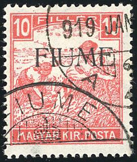 FIUME 1918 - 10 f. Mietitori, ... 