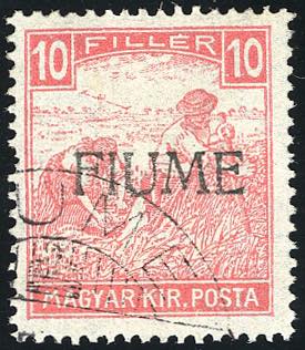 FIUME 1918 - 10 f. Mietitori, ... 