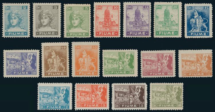 FIUME 1919 - Allegorie e vedute, ... 