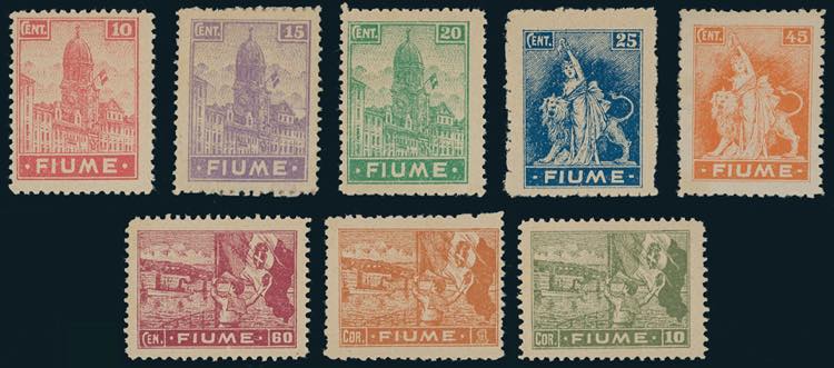 FIUME 1919 - Allegorie e vedute, ... 