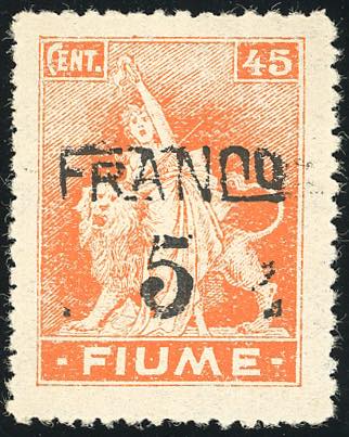 FIUME 1919 - 45 cent. ... 