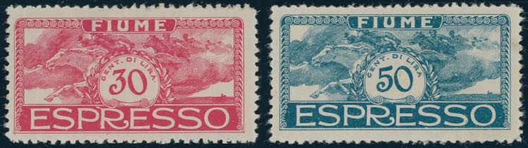 FIUME ESPRESSI 1920 - 30 cent. ... 