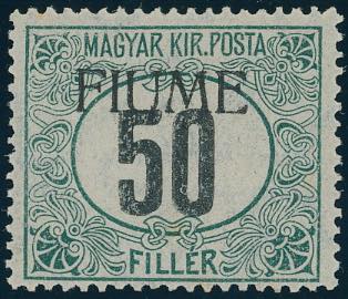 FIUME SEGNATASSE 1918 - 5 f. nero, ... 