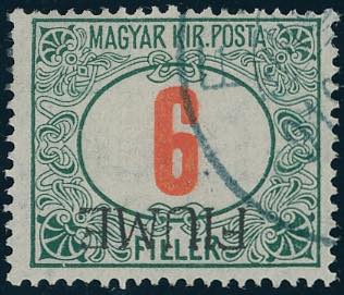 FIUME SEGNATASSE 1918 - 6 f. cifra ... 