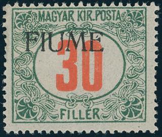 FIUME SEGNATASSE 1918 - 30 f. ... 
