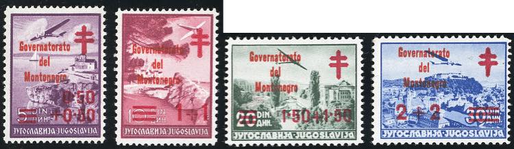 MONTENEGRO 1942 - Croce Rossa, ... 