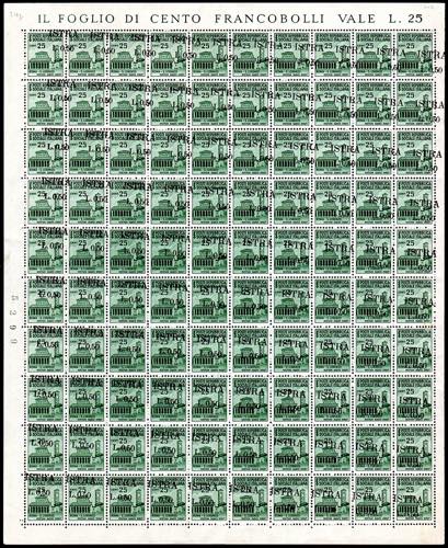 OCC. JUGOSLAVA ISTRIA 1945 - 50 ... 