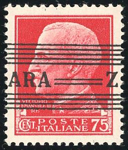 ZARA 1943 - 75 cent. soprastampa ... 