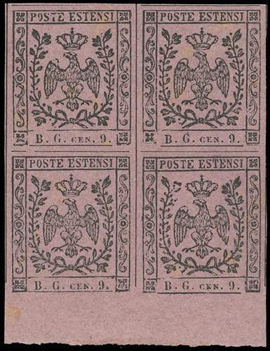 1853 - 9 cent. violetto grigio, ... 
