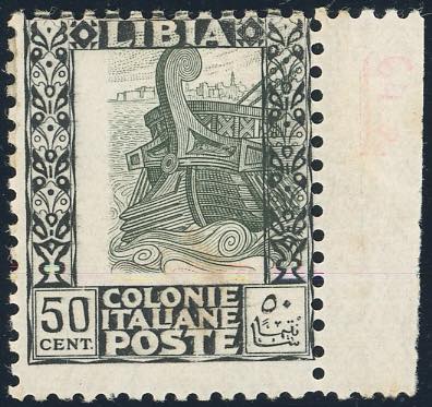 1927 - 50 cent. Pittorica, dent. ... 