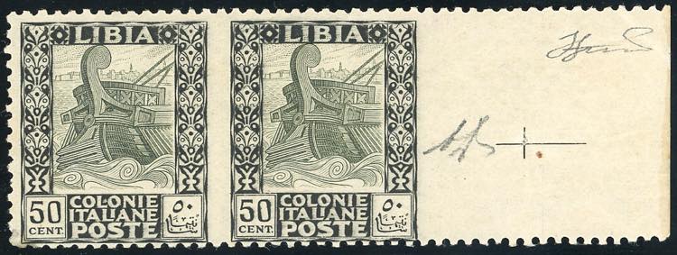 1927 - 50 cent. Pittorica, dent. ... 