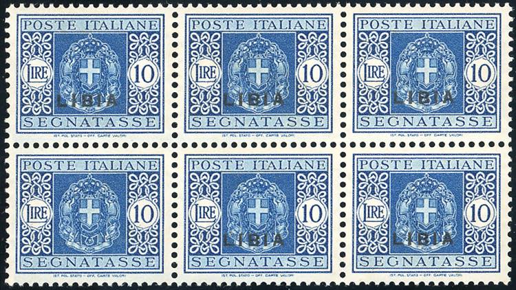 SEGNATASSE 1934 - 10 lire, blocco ... 