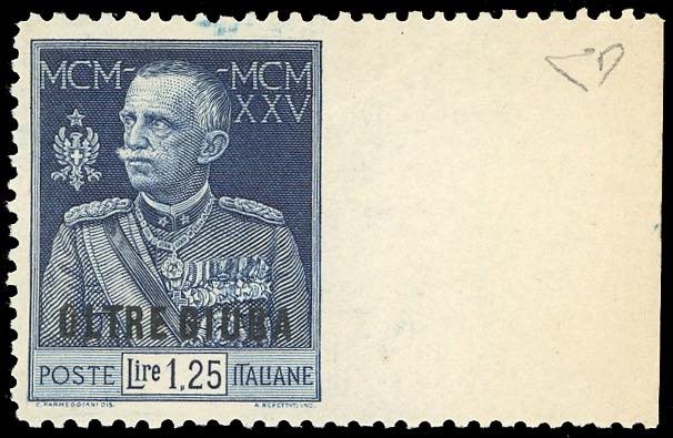 1925 - 1,25 lire Giubileo, dent. ... 