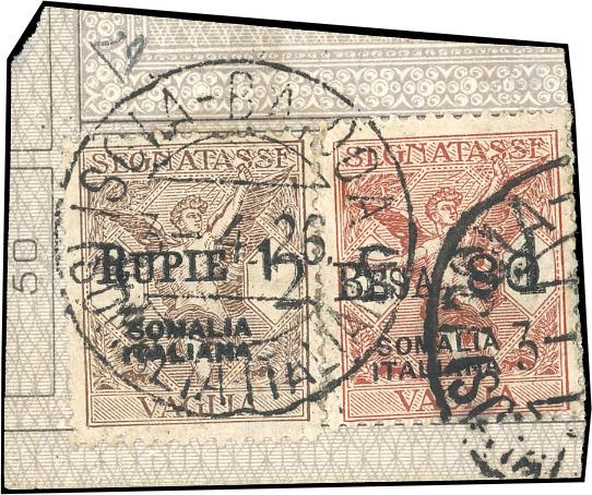 SEGNATASSE VAGLIA 1924 - 1 r. su 2 ... 