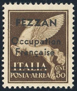 FEZZAN POSTA AEREA 1943 - 50 cent. ... 