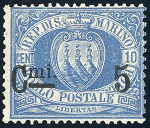 1892 - 5 cent. su 10 cent. ... 