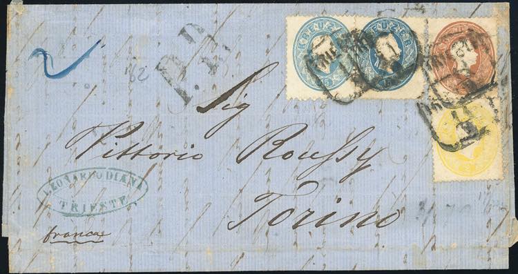 AUSTRIA 1862 - 2 kr. giallo, 10 ... 