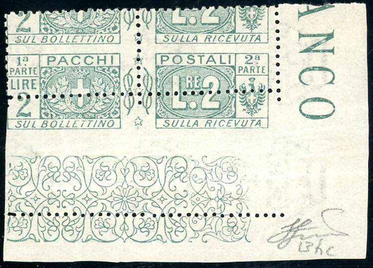 1914 - 2 lire nodo di Savoia, ... 